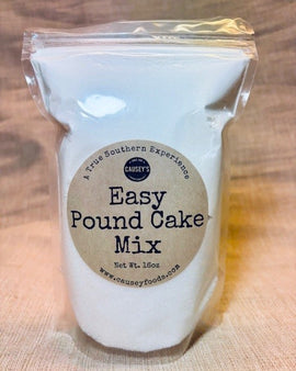 Easy Pound Cake Mix baking mix package for classic Southern butter pound cake