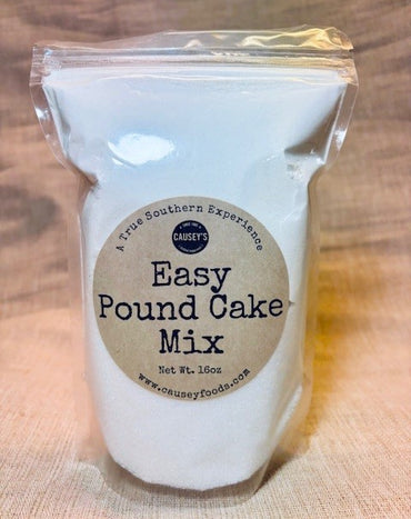 Easy Pound Cake Mix baking mix package for classic Southern butter pound cake